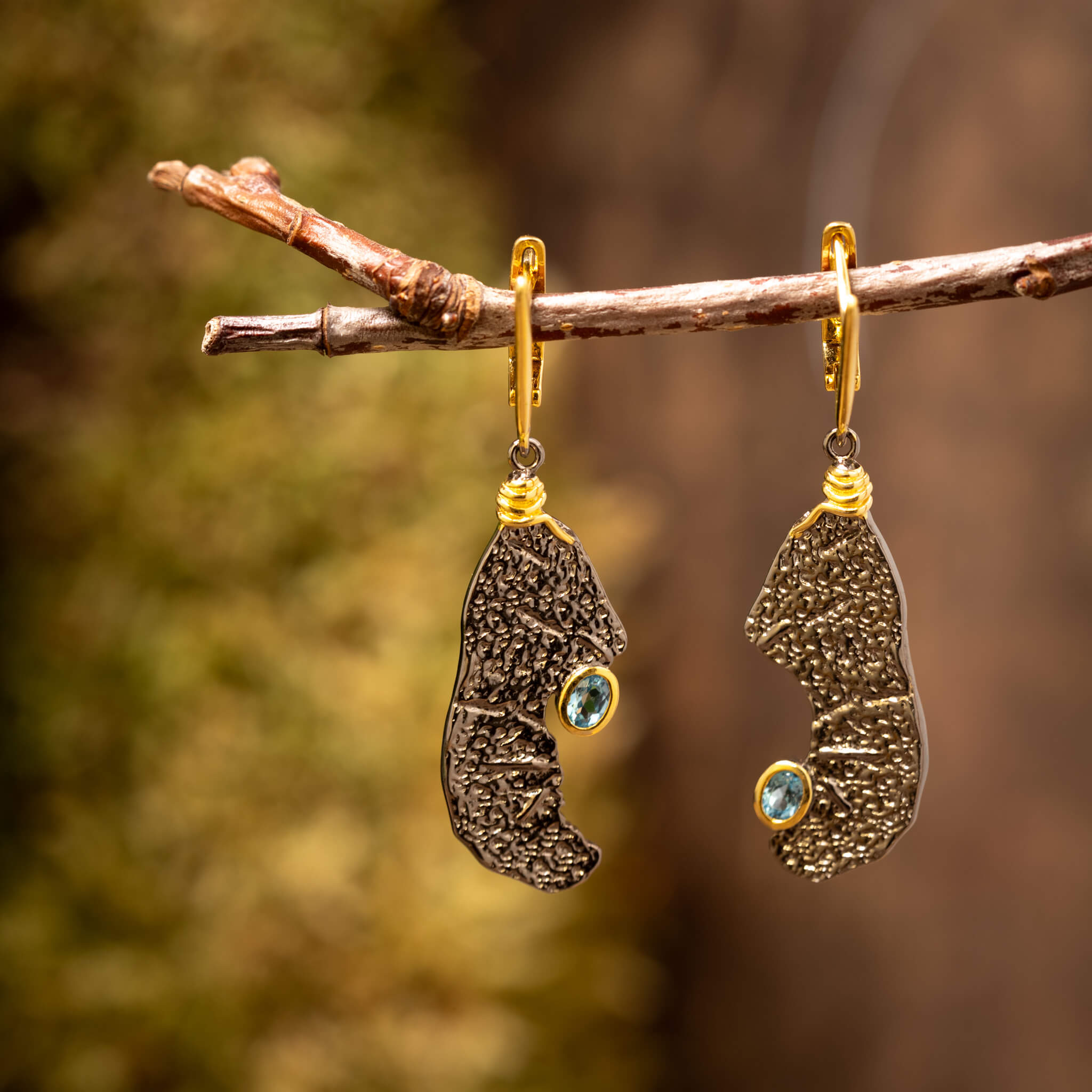 Hængeøreringe Noxara 925s Sølv