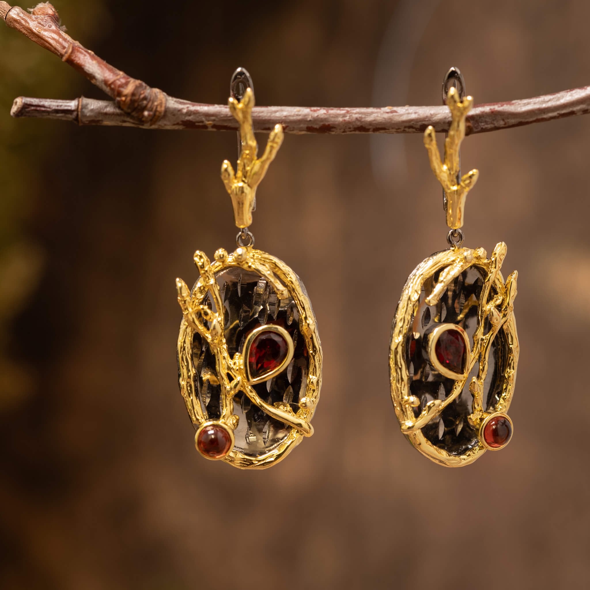 Hængeøreringe Velmora 925s Sølv