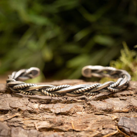Armbånd Bangle Twined 925s Sølv