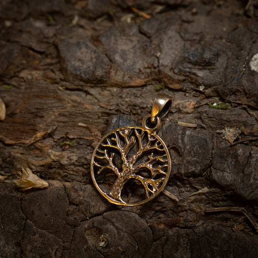 Yggdrasil Livets Træ Vedhæng Unuk Bronze