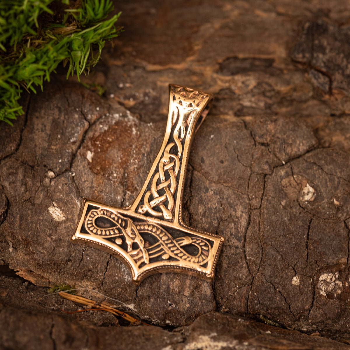 Thors Hammer Ornament Vedhæng Bronze – billede 1