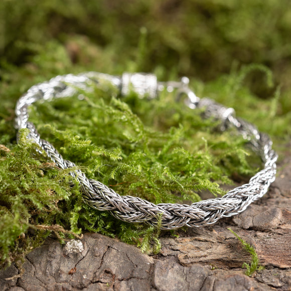 Armbånd Dobbeltflet 925s Sølv