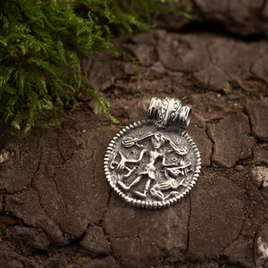 Amulet Tyr og Fenrisulven Vedhæng 925s Sølv