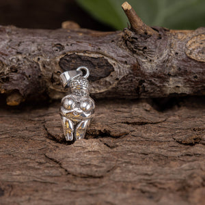 Venus fra Willendorf Vedhæng 925s Sterling Sølv Stor